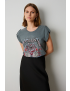 TSHIRT COM ESTAMPA E STRASS ROCKER
