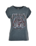 TSHIRT COM ESTAMPA E STRASS ROCKER