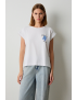 TSHIRT BRANCA PRINT OLHO GREGO 