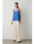 TOP CAVAS AZURE CUPRO