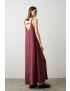 VESTIDO LONGO COM COSTAS ABERTAS CUPRO