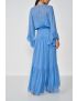 VESTIDO LONGO FLUÍDO COM TRANSPARÊNCIA