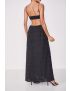 VESTIDO LONGO BROCADO BUSTO CUT OUT 