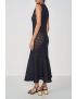 VESTIDO PRETO CROCHET COM FLOR BORDADA IVA