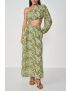 VESTIDO LONGO BORDADO UM OMBRO