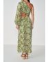 VESTIDO LONGO BORDADO UM OMBRO