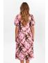 VESTIDO EVASÊ WAYLI QUADRICULA PINK & BROWN 