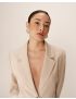 BLAZER REGULAR DE LAPELAS MANGAS LARGAS