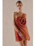 VESTIDO LANTEJOULAS OMBRO COM FLOR