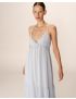 VESTIDO LONGO ALÇAS COM BABADOS