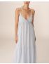 VESTIDO LONGO ALÇAS COM BABADOS