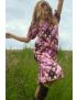 VESTIDO EVASÊ WAYLI QUADRICULA PINK & BROWN 