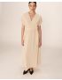 VESTIDO LONGO FLUIDO DECOTE V CRUZADO