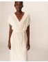VESTIDO LONGO ALINHADO DECOTE CRUZADO