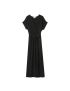 VESTIDO LONGO FLUIDO DECOTE V CRUZADO