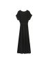 VESTIDO LONGO FLUIDO DECOTE V CRUZADO