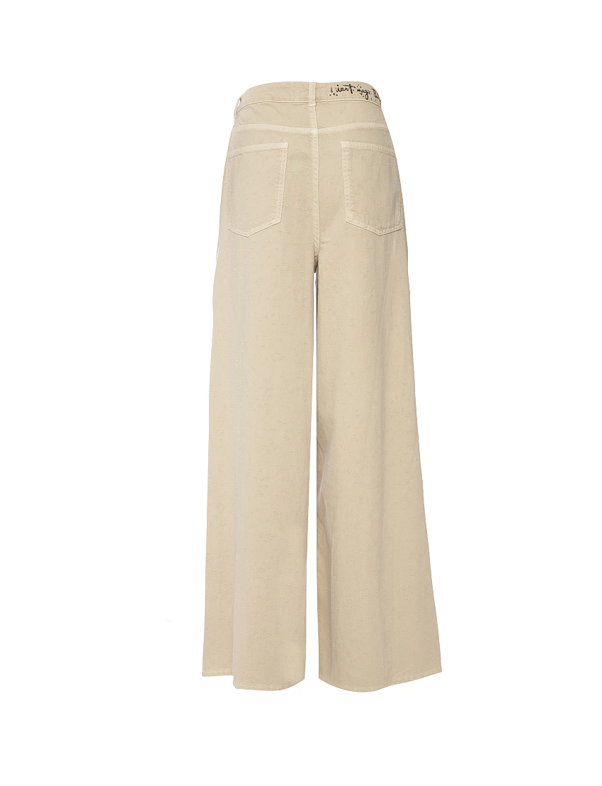 JEANS SUPER WIDE LEG NATURAL TOQUE RELEVO