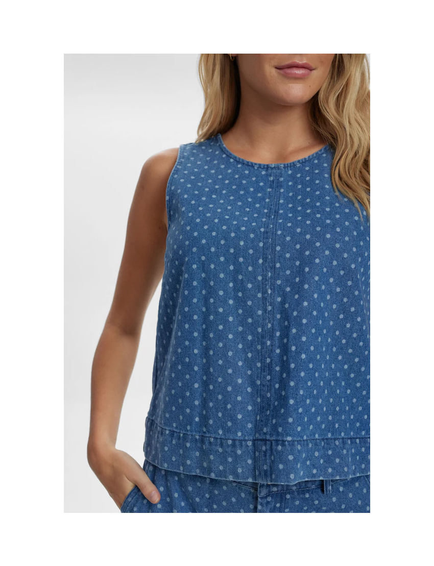 TOP DENIM PINTAS HADDIE